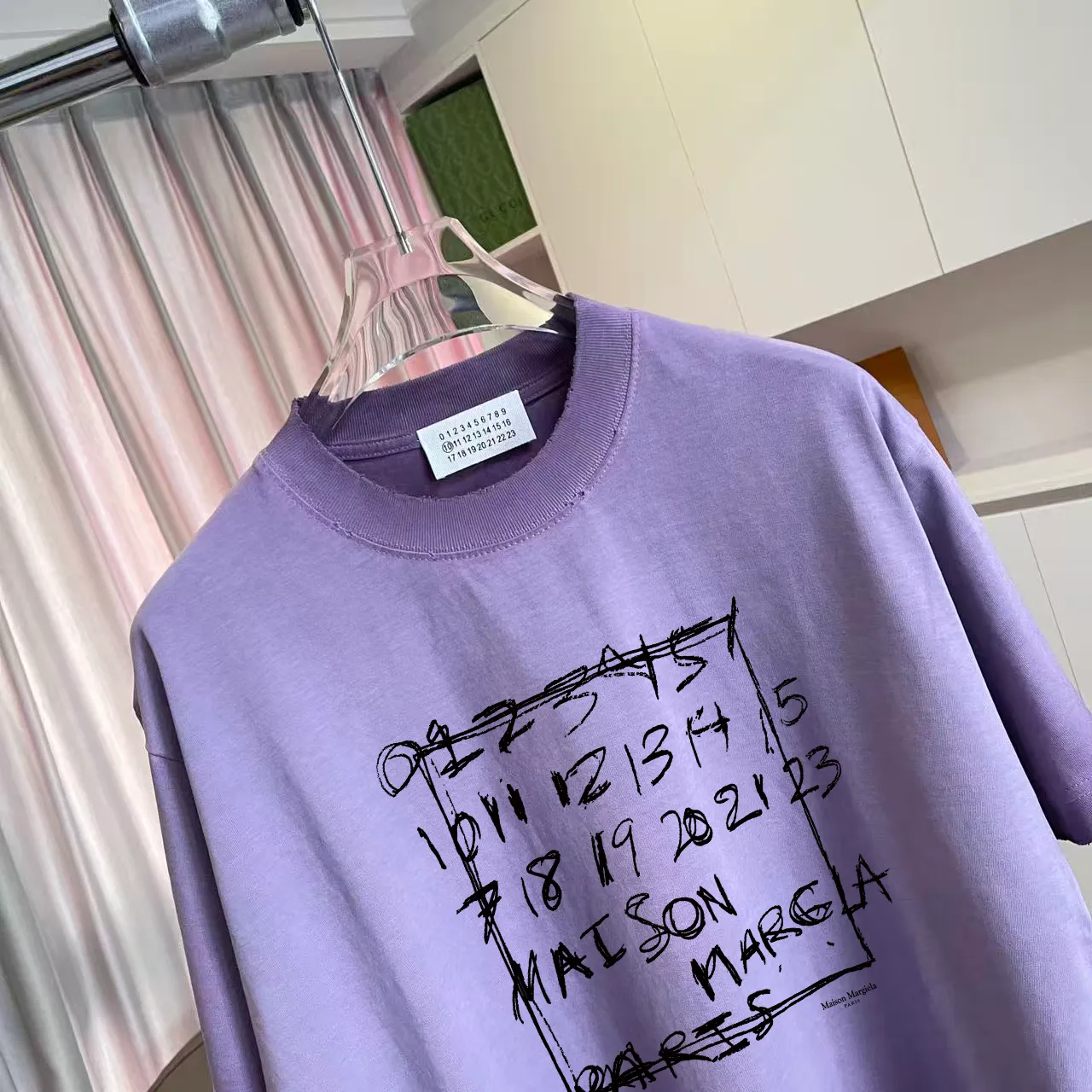 MM 6 2026 New Arrival logo 320g t Same Style Size：S M L XL XXL ：Black White Purple